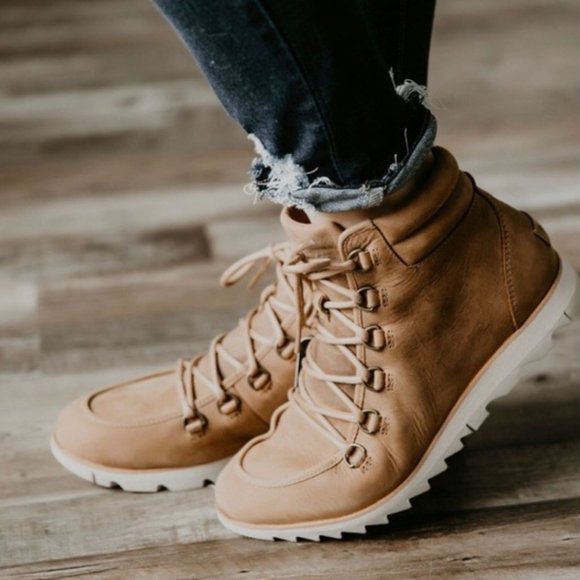 Sorel Shoes - Sorel Harlow Leather Lace up Boot